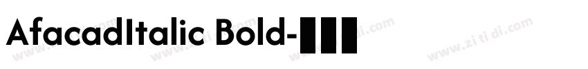 AfacadItalic Bold字体转换
